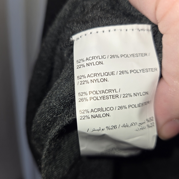 Sleeveless Charcoal Gray Turtleneck Top - Picture 5 of 5